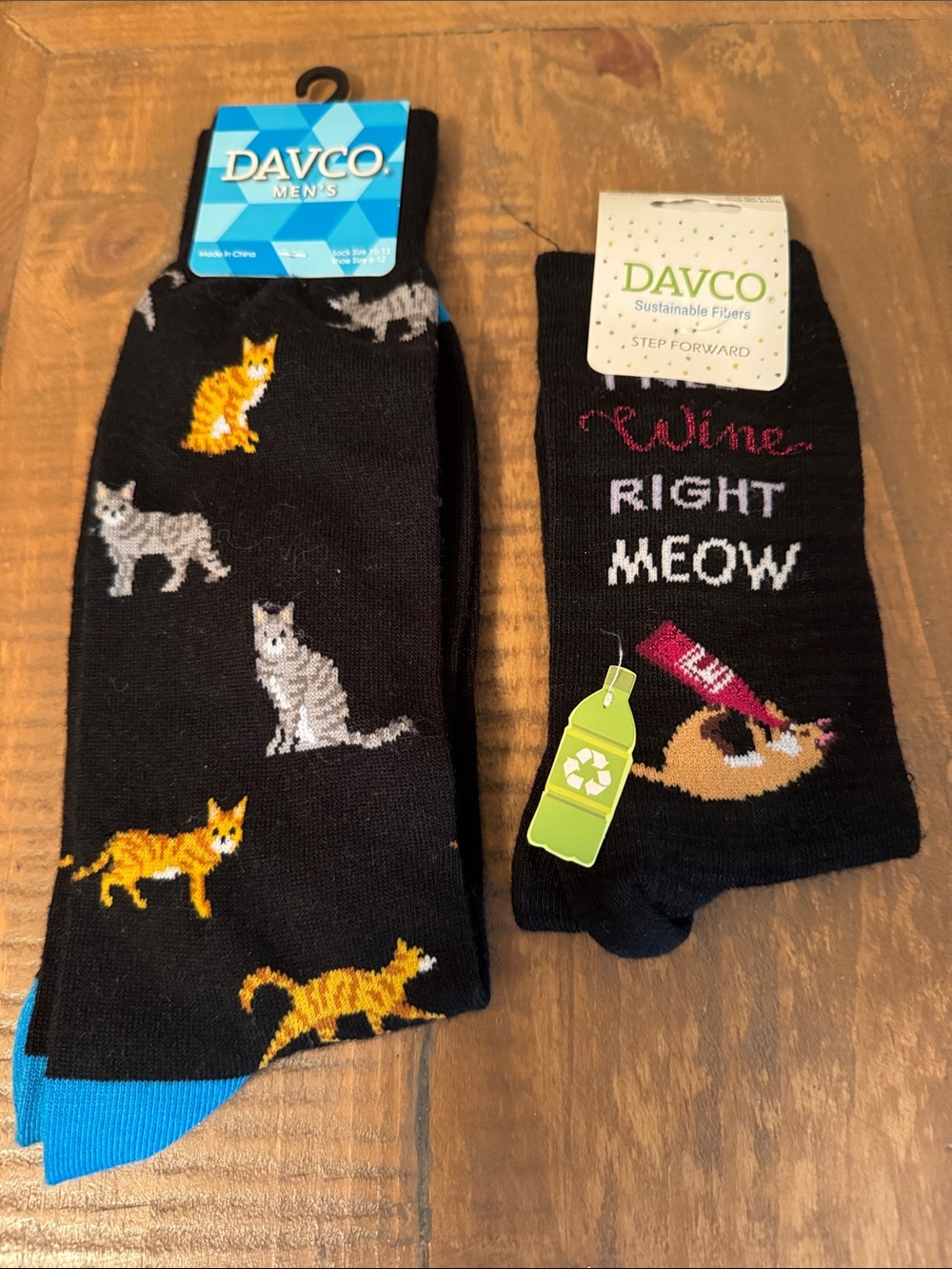 Hers and His Cat Socks